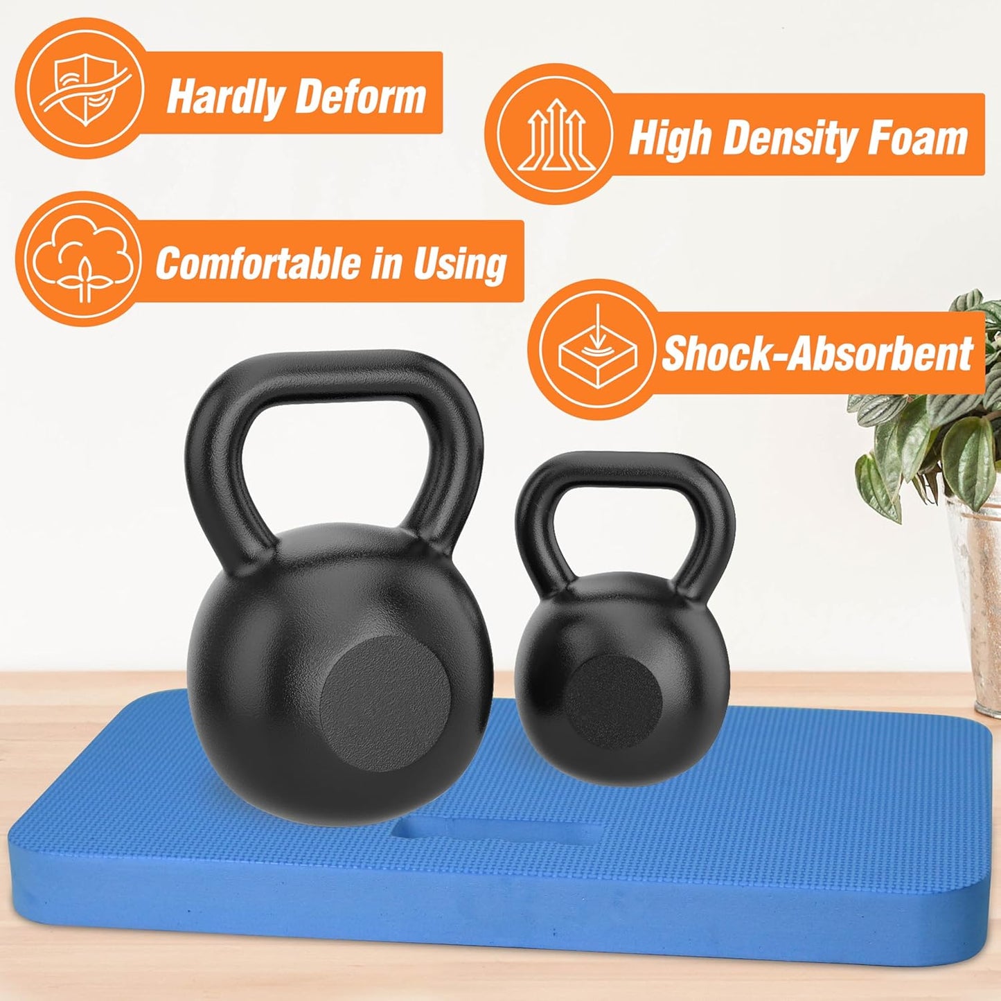 Gardzen 3-Pack Garden Kneeling Pad - For Gardening, Baby Bath, Yoga, Pilates, Exercise, Blue