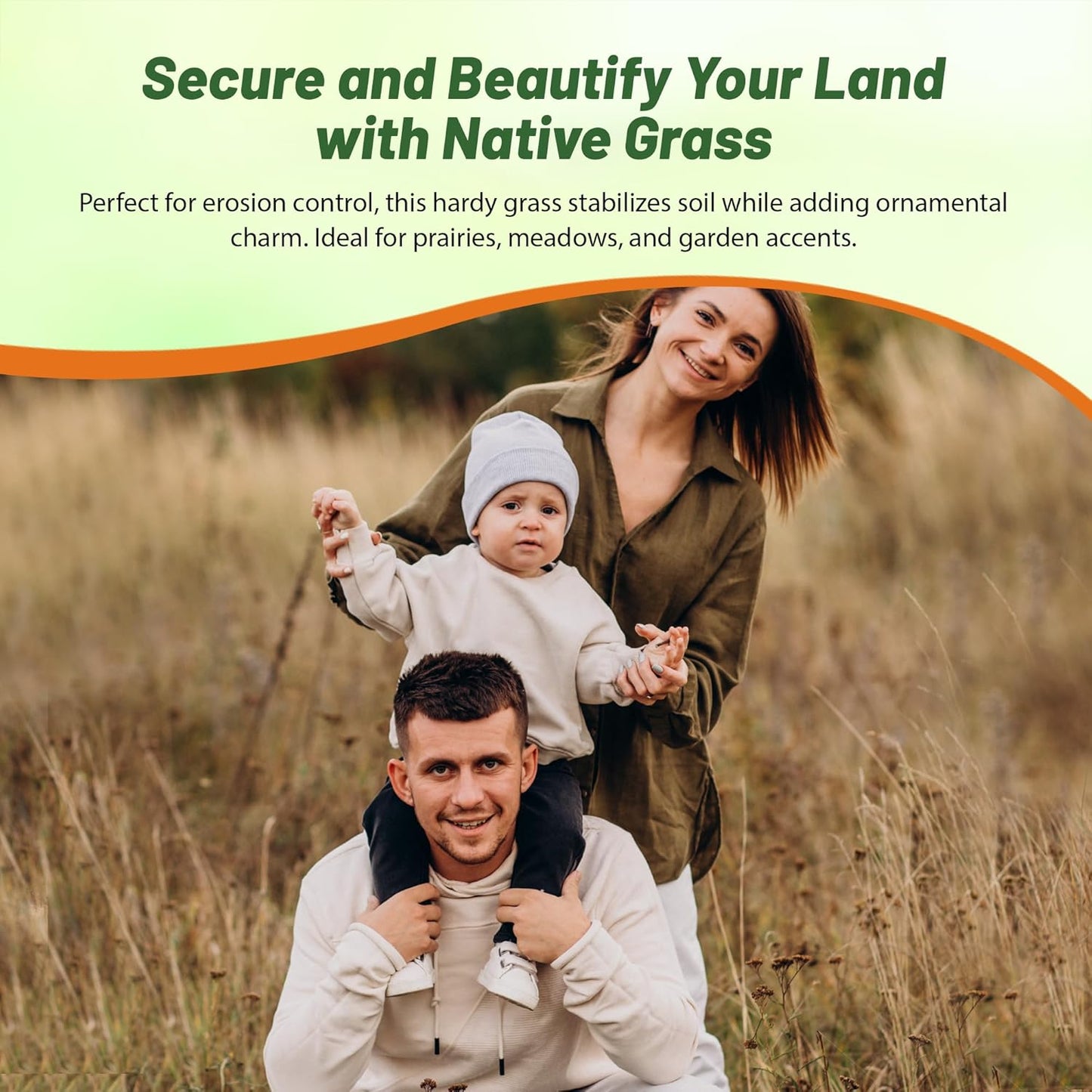 Outsidepride Perennial Andropogon Big Bluestem Grass Seed - 25 lbs. Warm Season, Drought Resistant, Native Prairie Grass Seed, Ideal for Erosion Control, Ornamental Landscaping & Wildlife Gardens