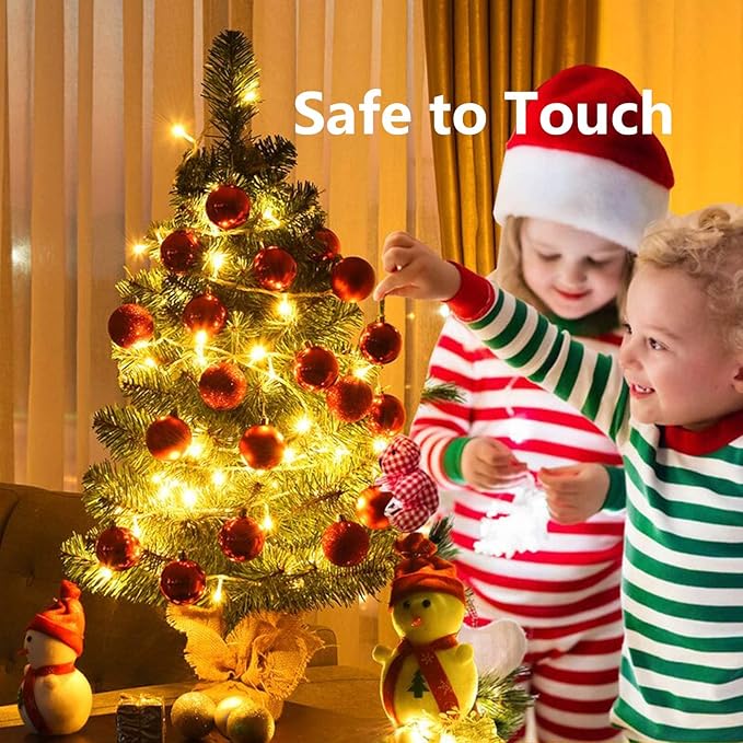 Voice Control Smart Christmas Lights Indoor Outdoor, Clear Wire 66Ft 200 LED String Lights Waterproof, 12 Modes Twinkle Fairy String Light for Xmas Tree Wedding Party Bedroom Decorations (Warm White)