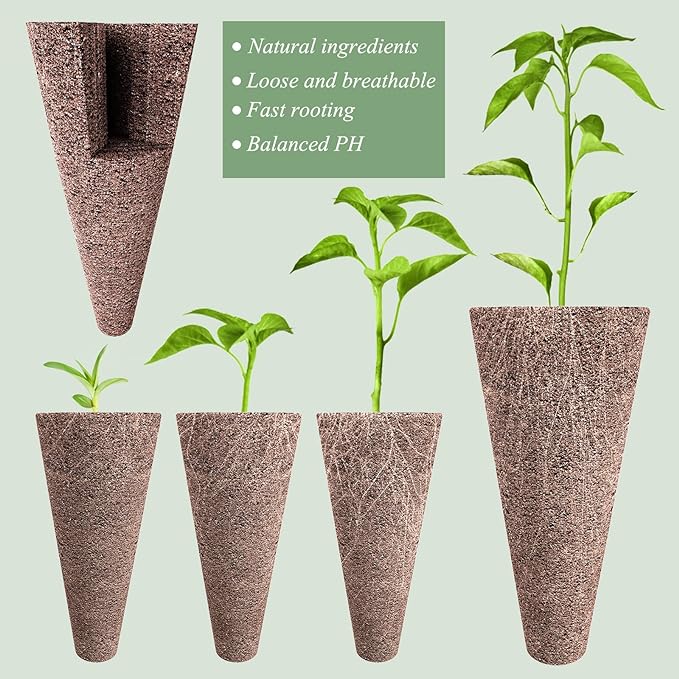 50 Piece Hydroponic Pods Kit: Grow Anything with 50 Grow Sponges - Compatible with All Hydroponics Brands