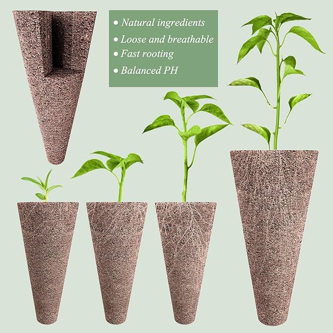 125 Piece Hydroponic Pods Kit: Grow Anything with 50 Grow Sponges, 12 Baskets, 12 Domes, 50 Labels, 1 Tweezer - Compatible with All Hydroponics Brands