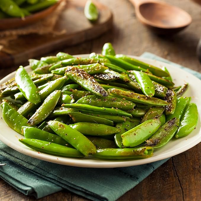 Back to The Roots 100% Organic Heirloom Seeds - Snow Pea Value Pack (16.8g Total)