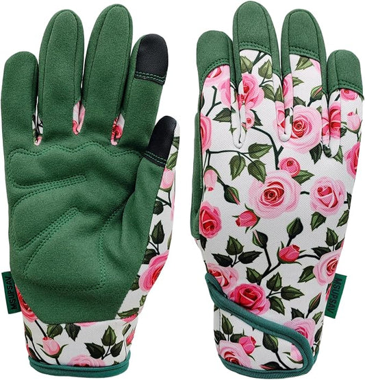 Thorn Proof&Puncture Resistant Gardening Gloves with Grip,Garden Gloves for Women, Leather Work Gloves,Gifts