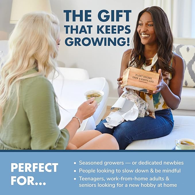 Garden Republic Bonsai Tree Kit - Mini Bonsai Seeds, 4 Types - Seed Starter Plant Growing Kit - Potting Soil Jute Bags Pruning Shears Scissor Tool Plant Markers - Gardening Gifts