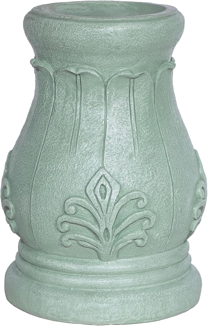 Alpine Corporation 12" Tall Indoor/Outdoor Roman Column Gazing Globe Display Stand