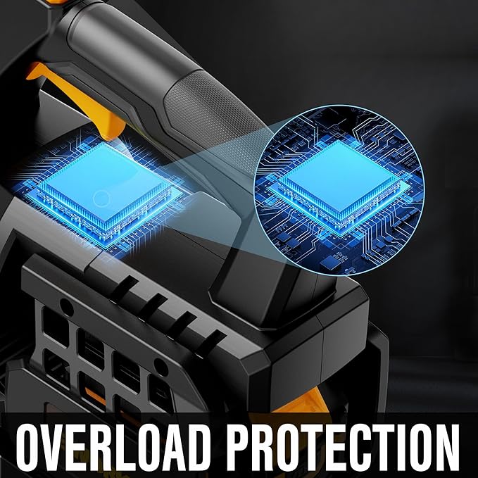 Leaf Blower Cordless 20V Powerful Electric Leaf Blower with 2x4.0Ah Batteries and Charger, Variable-Speed, Lightweight Battery Powered Leaf Blowers for Lawn Care, Patio, Blowing Leaves, Dust