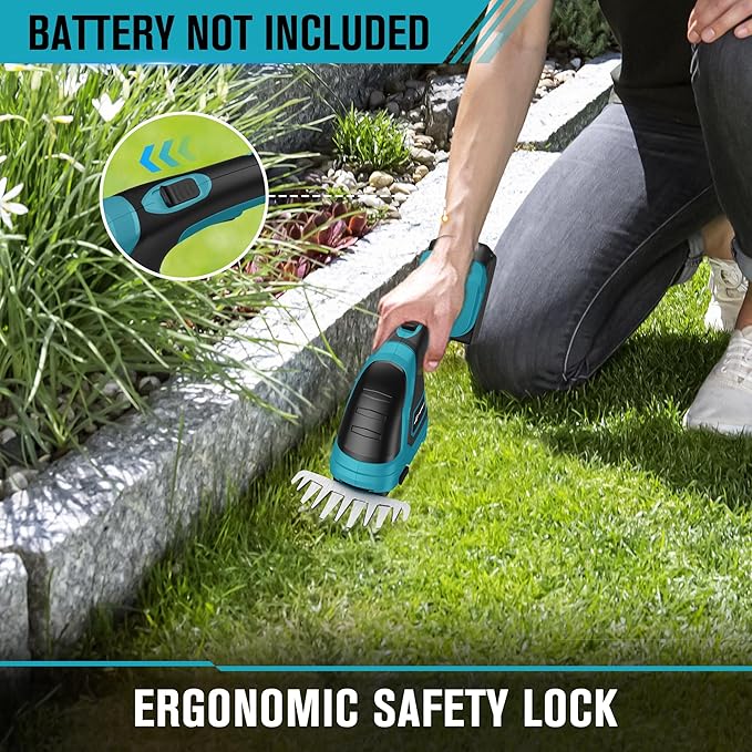 Cordless Hedge Trimmer Compatible with Makita 18V Battery (Battery not Included), Electric Hedge Trimmer Cordless, Bush Trimmers Grass Shears Handheld, Shrub Trimmers for Yard, Garden