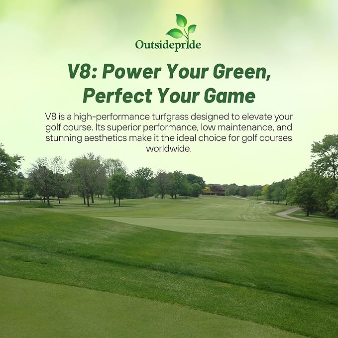 Outsidepride V8 Creeping Bentgrass Seed - 1 lb Fine-Bladed, Premium Quality Turf, Grass Seeds for Smooth Surface, & High-Traffic Areas, Ideal Grass for Golf Courses Putting Greens, & Fairways
