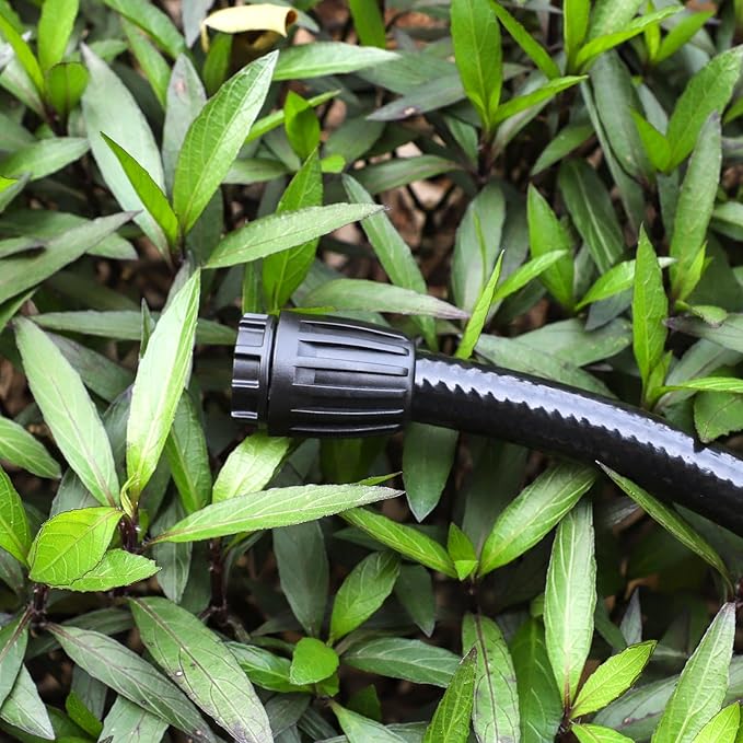 Bonviee 10 Pack 1/2” Drip Irrigation End Cap Connectors, Barbed Lock End Plug Fittings for 1/2 Inch Tubing, Leak-Proof Closure for Garden Hose Drip Line Termination, Easy No-Leak Installation