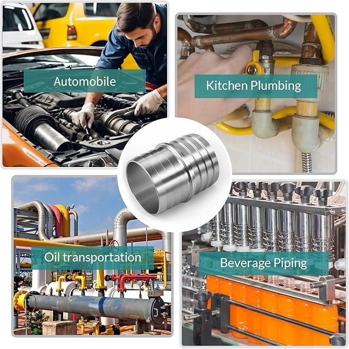 1-3/4" Hose Barb Splice Coupler Repair Fitting Aluminum Adapter