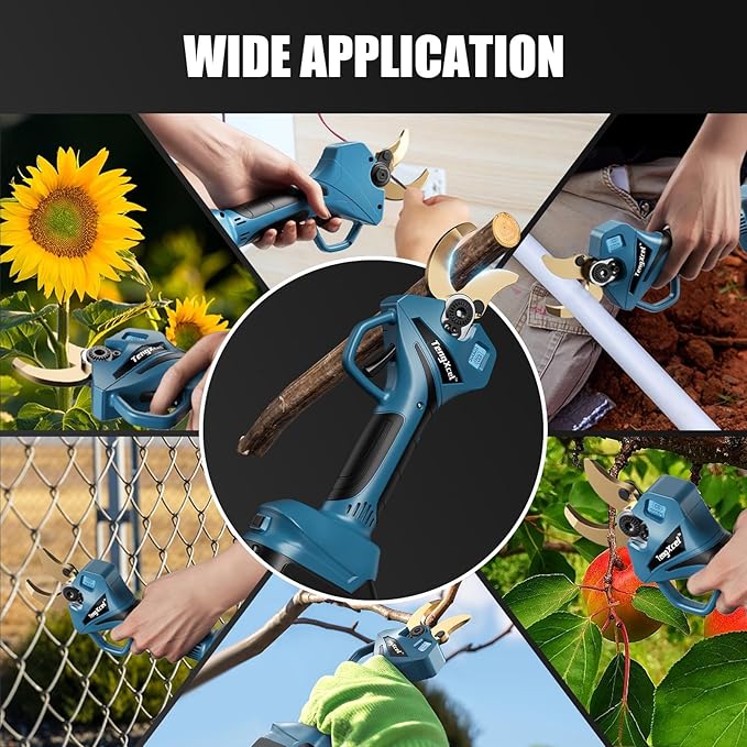 Electric Pruning Shears for Makita LXT 18V Li-ion Battery, Cordless Pruner with LCD Display&SK5 Titanium Blades, 2.4" Cutting Dia. Brushless Shears for Gardening Tree Trimming (Battery NOT included)