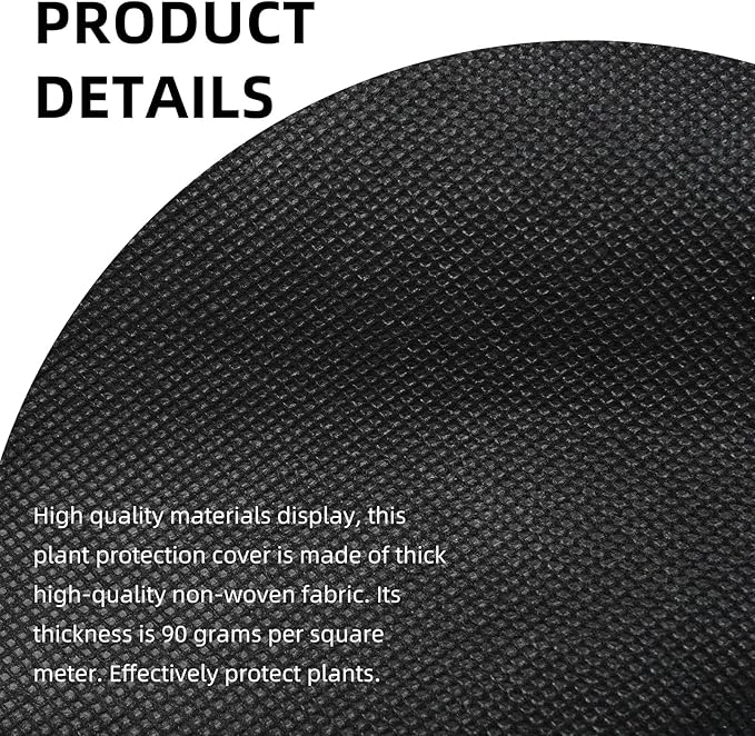 Plant Cover Freeze Protection, Winter Plant Covers, Plant Frost Cover, Tree Plant Freeze Protection Covers, Planter Plant Winter Frost Blanket with Zip Drawstring,3 Pack (19.6x15.7x15.7INCH)