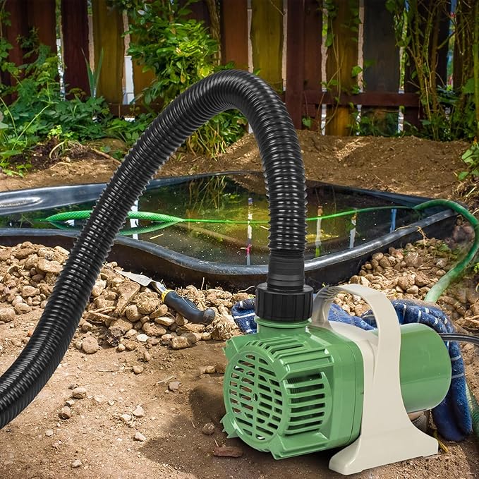 Prostormer 1/3HP Submersible Pond Pump, 3300GPH High Flow Water Pump with 16ft Lift Height, Garden Pumps, for Ponds, Fountains, Waterfalls, Hydroponics, Fish Tanks, Indoor & Outdoor Use