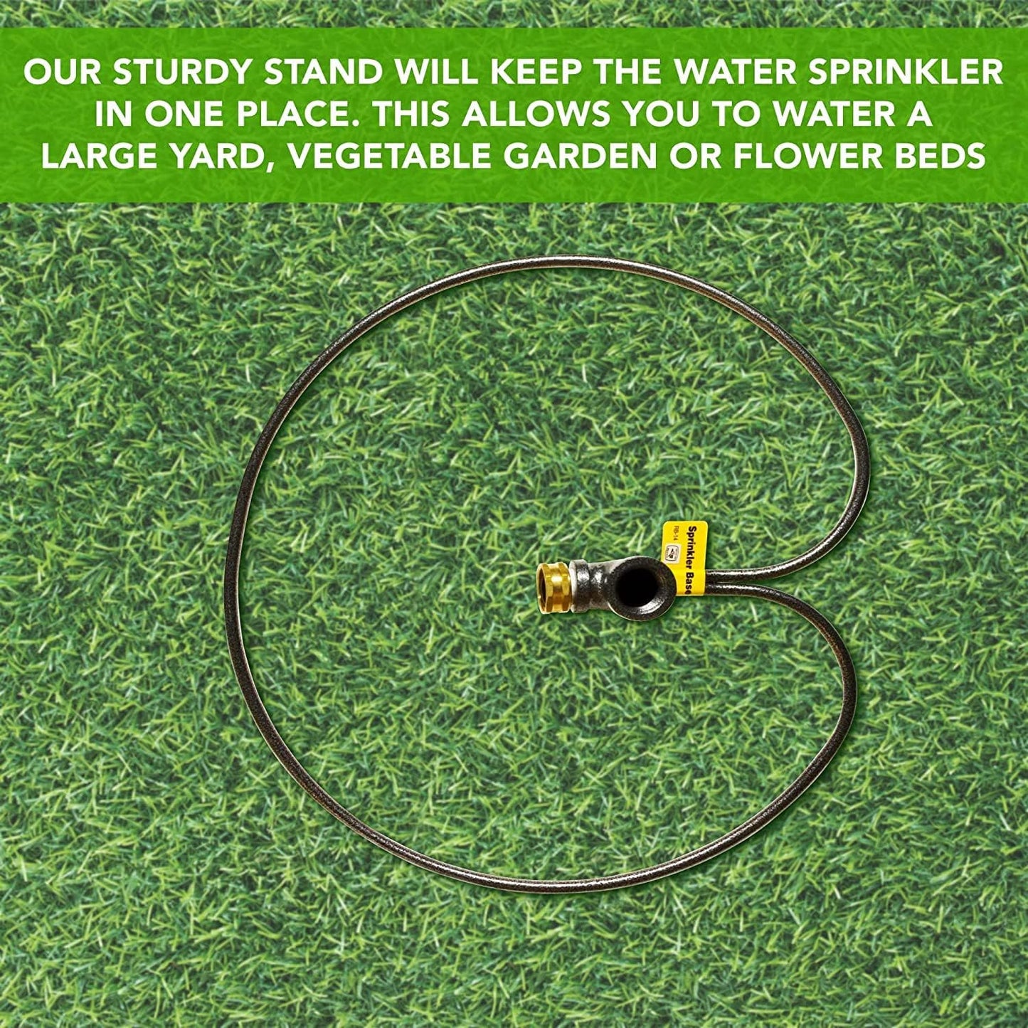 Yard Butler Ring Base Sprinkler Stand - Durable Gardening Supplies for Lawn Care - Sturdy Design for Sprinkler Stability - Water Lawn & Garden Evenly - 3/4" Head
