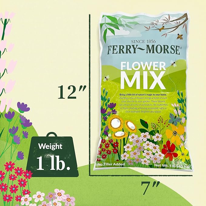 Ferry-Morse Edible Flower Mix Bulk Flower Seeds, 1lb