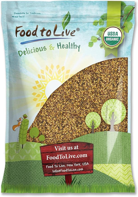 Food to Live - Organic Antioxidant Mix of Sprouting Seeds, 10 Pounds - Non-GMO Broccoli, Alfalfa, Clover, Rich Germination Rate, Non-Irradiated, Kosher
