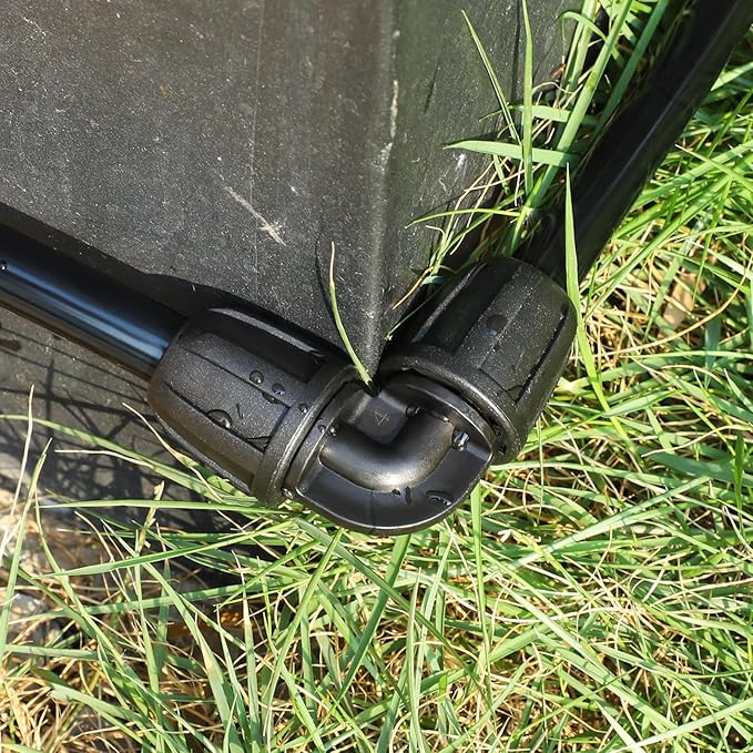 Bonviee 6 Pack 5/16” Drip Irrigation Elbow Connectors, 90° Barbed Lock Fittings for 5/16 Inch Tubing, Leak-Proof Corner Connector for Garden Hose Layout, Irrigation System Repair and Setup