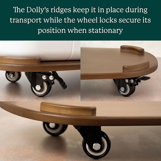 Gardyn Home Dolly - Mobile Rolling Cart for Hydroponics Growing System Kit & Indoor Garden Tower - Easily Move Your Hydroponic Systems While Protecting Your Floors from Water Drops, Scratches, & Marks