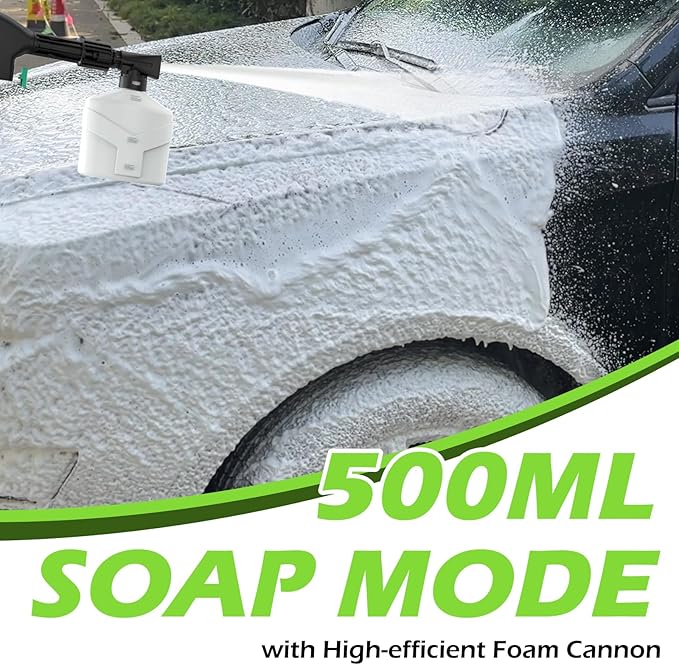 Pressure Washer -4800PSI Power Washer with 4 Quick Connect Nozzles, High Pressure Cleaning Machine with Foam Cannon for Car/Garage/Patio Home Cleaning