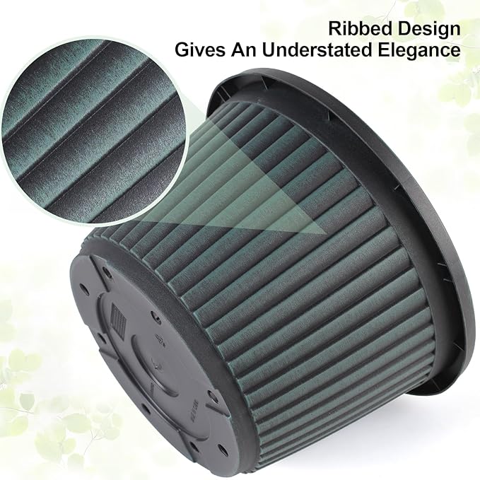 Planter-Pots-for-Plants-Indoor-Outdoor, 4 Pack 10 Inch Plastic Flower Pots with Saucer & Drainage Holes, Modern Garden Planters for Planting Medium Large Plants,Decorative Resin Garden Pots