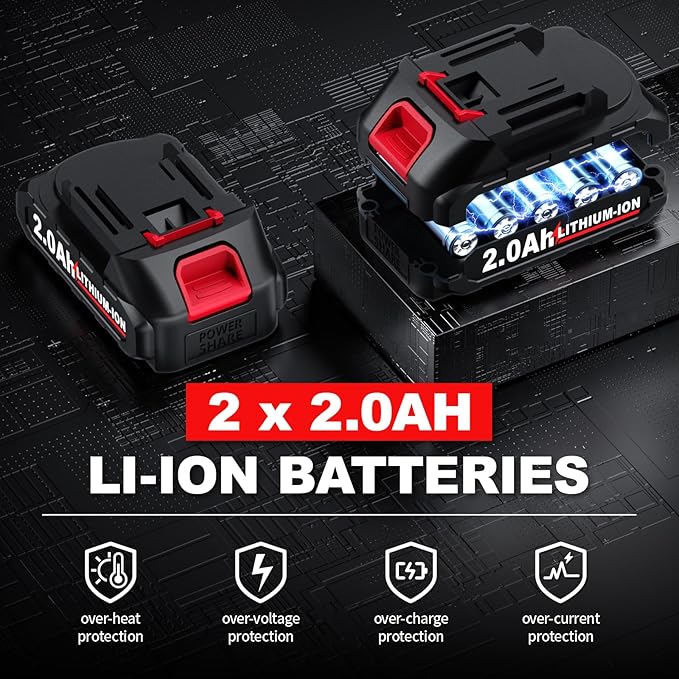 Electric Pruning Shears Cordless, 1.4" Cutting Diameter, Cordless Pruning Shear with SK5 Blades & LCD Display, Branch Cutter with 2*2.0Ah Batteries, Electric Pruners for Gardening Tree Branch