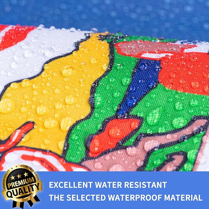 XIFAN Premium Minnesota State Flag 3x5 ft Outdoor, Double Sided Embroidered Image, Heavy Duty 210D Nylon MN Flags, the Strongest Longest Lasting for Outside with Sewn Stripes/Brass Grommets