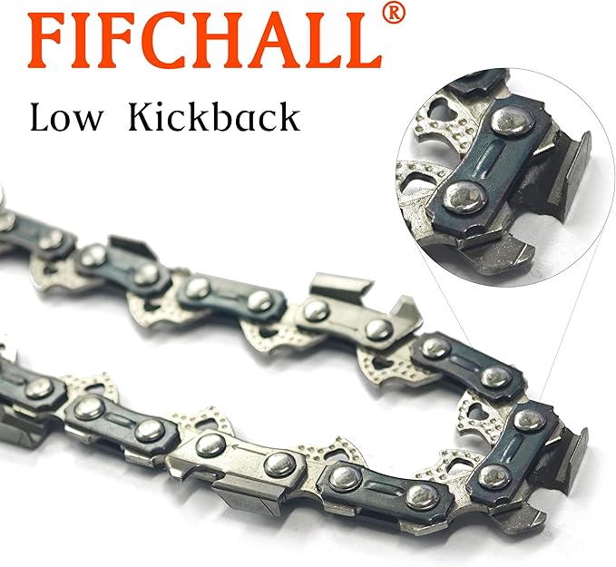 14 Inch Chainsaw Chain 3/8" LP Pitch .043" Gauge 52 Drive Links Fits EGO CS1400, WORX WG384, MILWAUKEE M18, KOBALT KCS4040-06, RYOBI RY40502-2 Chains