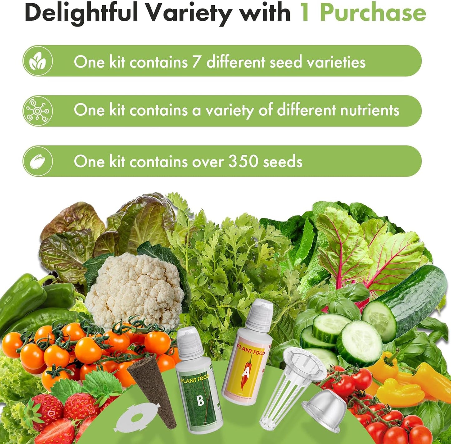 LYKOCLEAN Red Heirloom Cherry Tomato Seed Pod for AeroGarden, idoo, Ahopegarden Hydroponics Garden, 18-pods (350 Seeds+, Include Red Chili, Purple Bell, Green, Yellow Pepper, Golden, Red Cherry Tomato