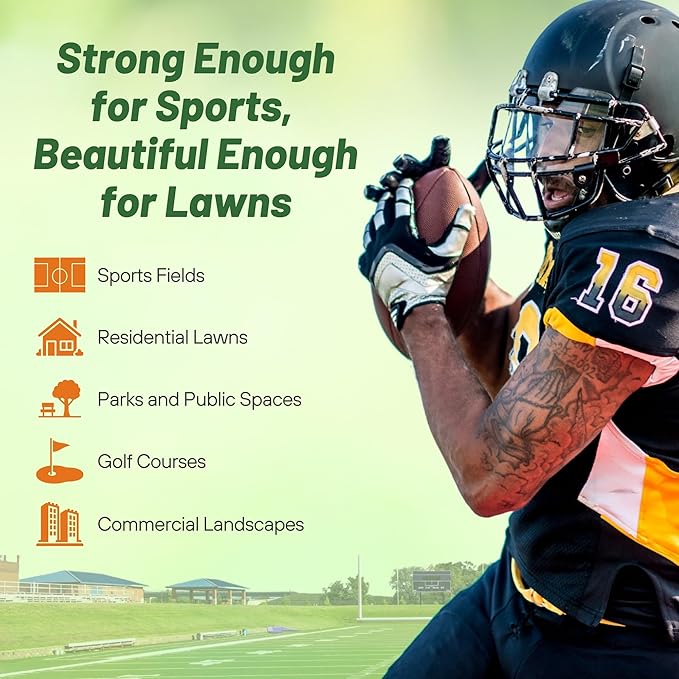 Outsidepride Monaco Bermuda Grass Seed - 25 lbs. Drought-Tolerant, Dense, Wear-Resistant Turf Grass Seeds for Lawn, Sports Fields, & High-Traffic Areas - Ideal for Warm-Season & Transition Zone Areas