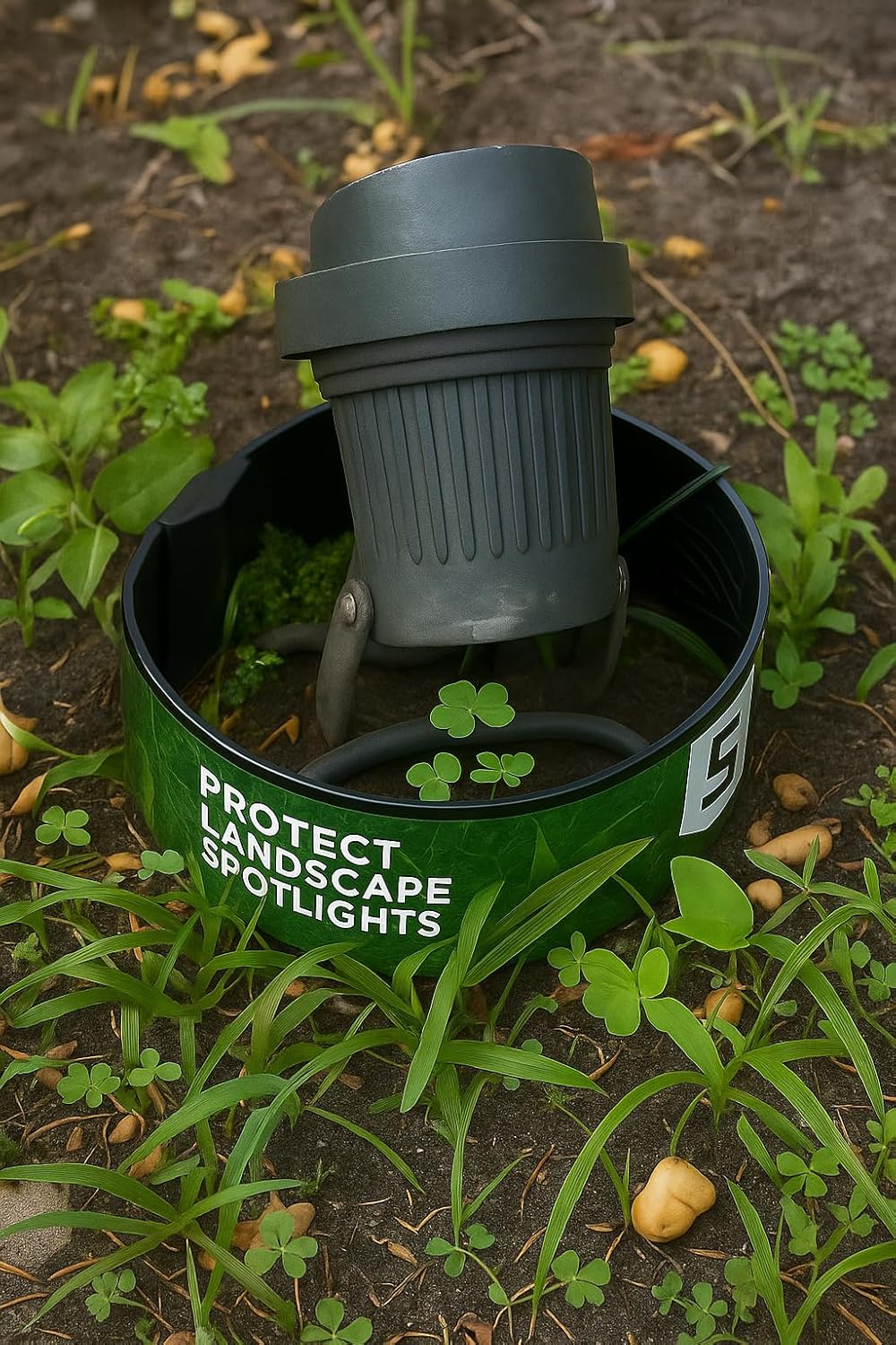 Landscape Light Protector, Lawn Sprinkler Protector, Tailgate Tent Trip Deterrent - Expandable for Edging