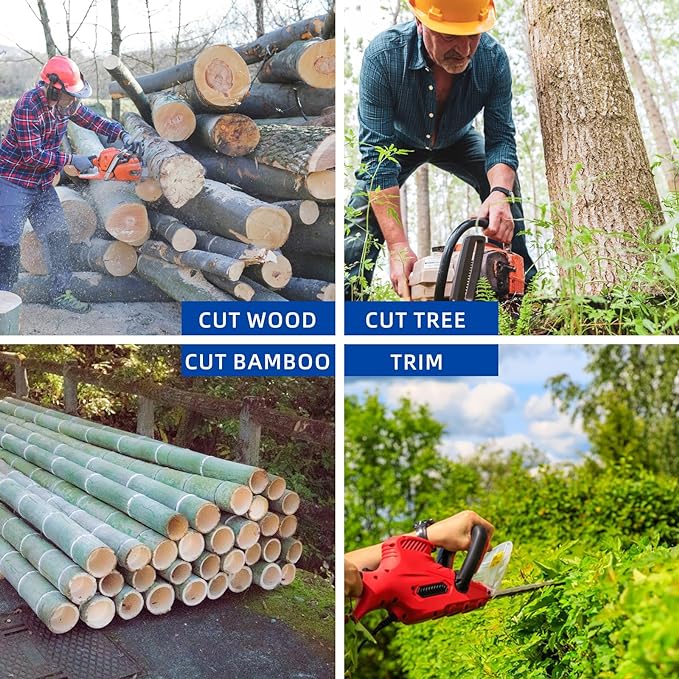 4 Pack 8 Inch Chainsaw Chain for DeWalt Pole Saw Chain 043" Gauge, 3/8" LP Pitch, 34 Drive Links, Replacement Chains Fits DeWalt DCPS620, 20V MAX XR Li-Ion Pole Saw, Poulan, Craftsman and More R34