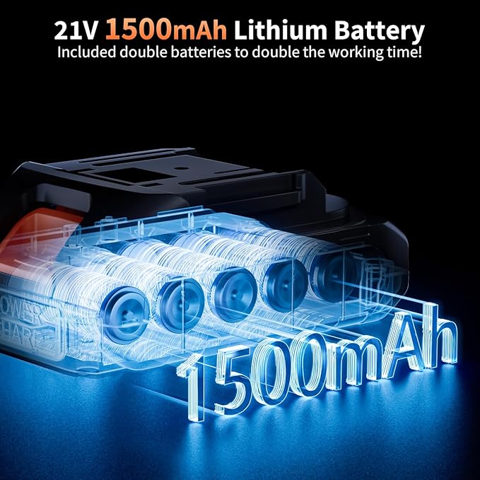 Cordless Pressure Washer, Portable Battery Power Washer Electric Car Pressure Washer Handheld with 6-in-1 Nozzle 3000mah Battery, Small Power Car Cleaner for Floor Garden Fence Depot