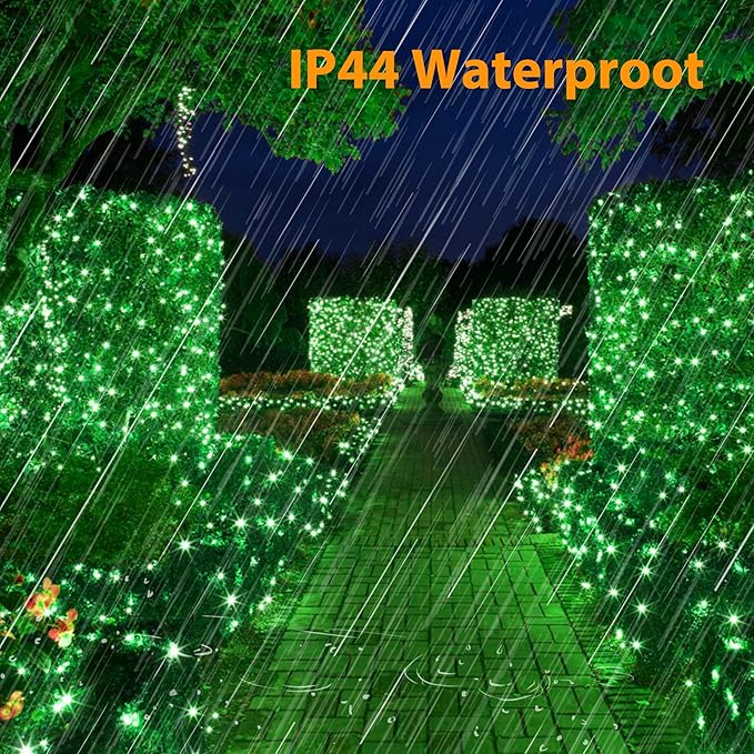 Brizled Green Christmas Lights, 78.74ft 240 LED Mini Light String, Connectable Outdoor Christmas Lights, Plug-in 8 Modes Indoor Fairy Light Waterproof for Xmas Tree St. Patrick's Day Party Decoration