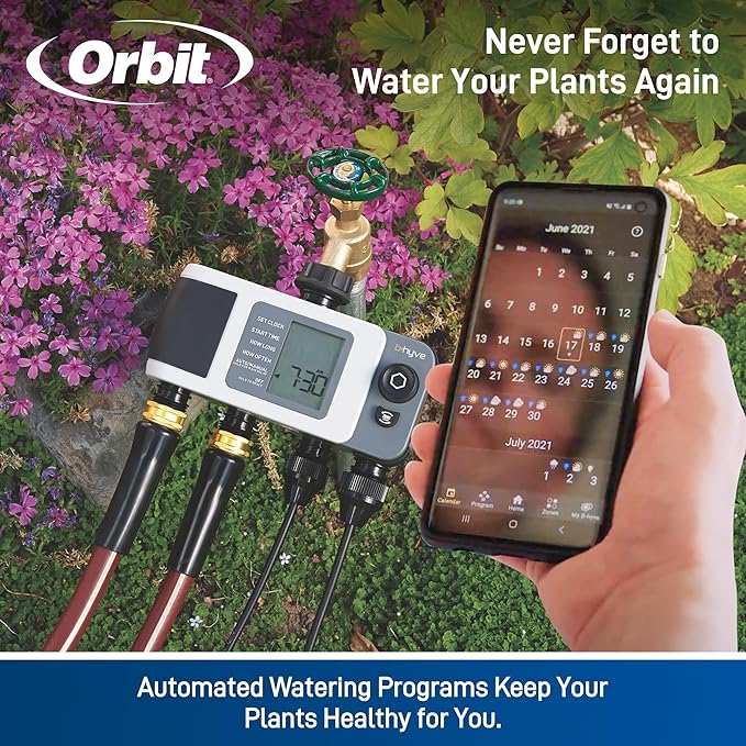 Orbit 24639 B-hyve XD 4-Port Smart Hose Watering Timer with Wi-Fi Hub