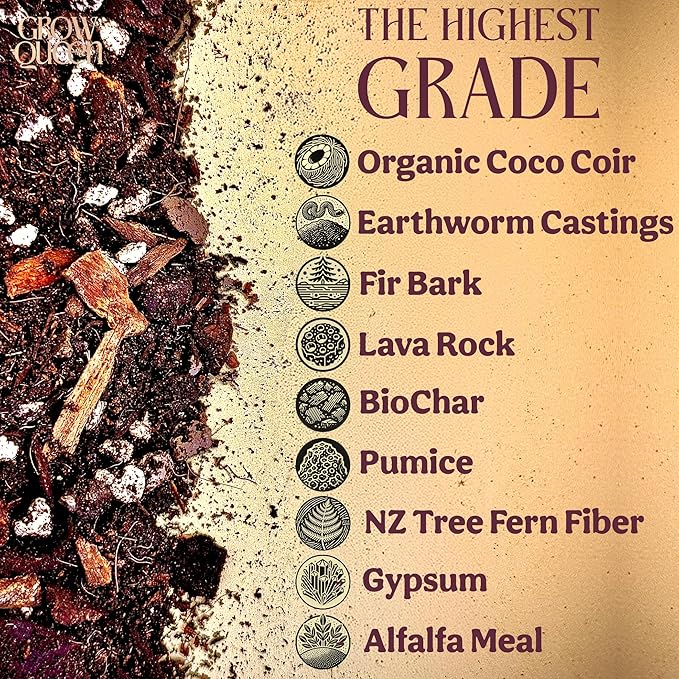 Craft Aroid Potting Mix- Elite Alocasia, Philodendron, Monstera Soil Mix, Chunky, Well Draining Potting Soil for Indoor Plants, All Tropical Plants & Houseplants, Synthetic & Peat Free 1QT