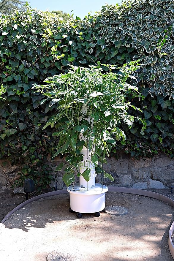 GX Hydroponic Tower | Vertical Planter Tower | Hydroponics Growing System Kit | Food Grade with 24 Net Pots (Without Lights)