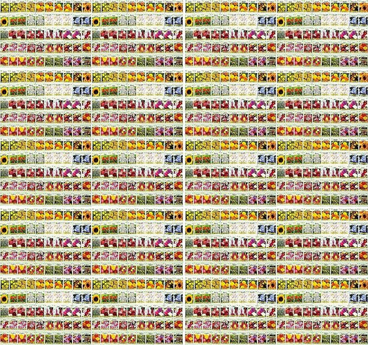 Set of 1000 Flower Seed Packets - Flower Seeds in Bulk - 15 or More Varieties Available - Great for Creating Colorful Gardens (1000)