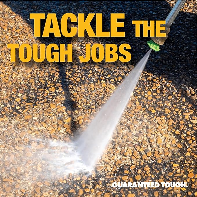 DeWalt DXPW3425E-S 3400 PSI Gas Pressure Washer, 2.5 GPM Axial Cam Pump, 208cc Recoil with Electric Start Engine, Spray Gun and Wand, 5 QC Nozzles, 5/16-in. x 25-ft. Hose, 49-State