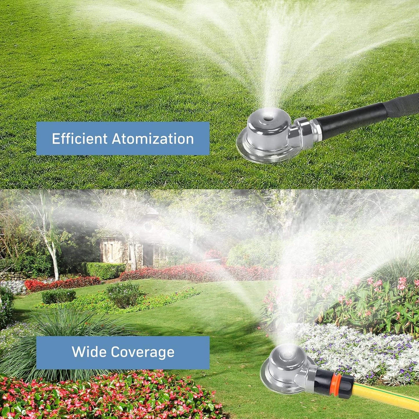 Metal Garden Sprinkler - Lawn Irrigation System for Small to Medium Areas - Outdoor Garden Yard