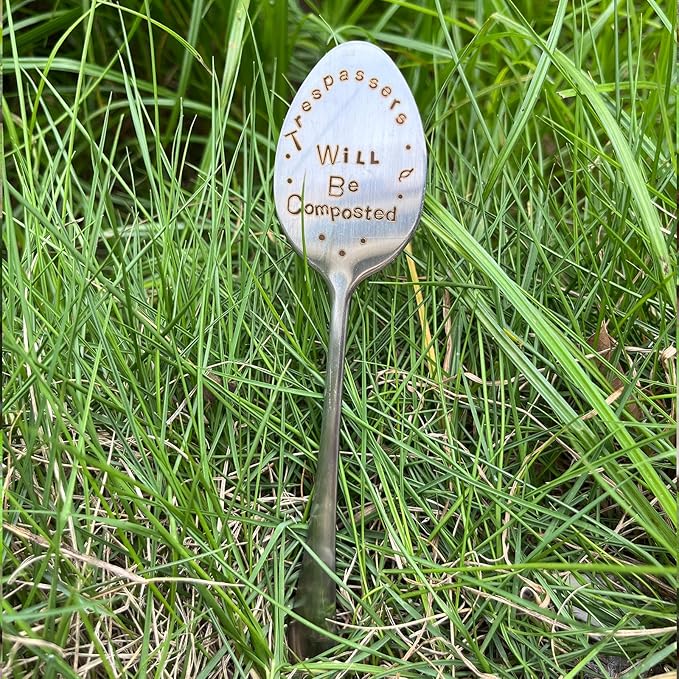 Garden Plant Marker Friendship Gift for Women Gardeners, Plant Stake Label Sign Tag Gardening Gifts for Woman Plant Lovers, Metal Garden Decoration (Will Be Composted)