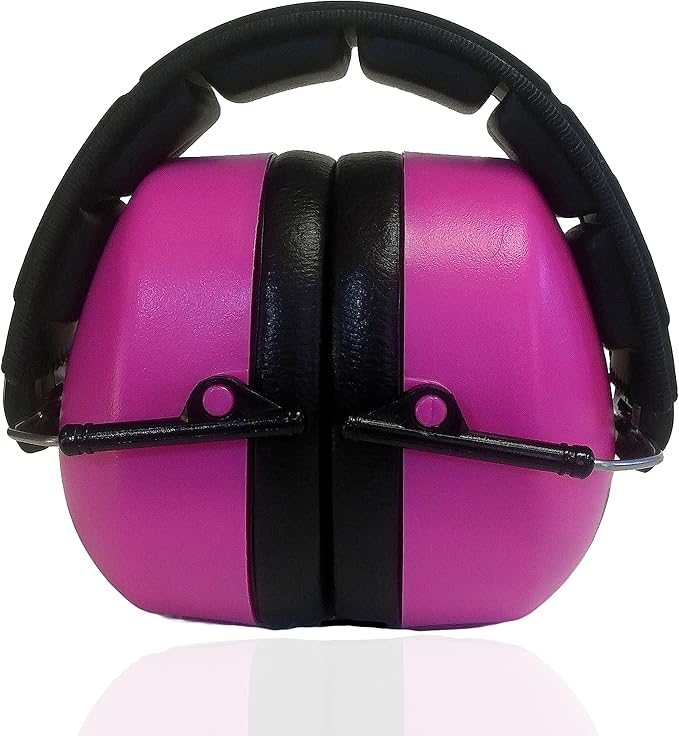 DECIBEL DEFENSE Professional Safety Ear Muffs 37dB NRR - The HIGHEST Rated & MOST COMFORTABLE Ear Protection For Shooting & Industrial Use - THE BEST HEARING PROTECTION GUARANTEED! (PINK)