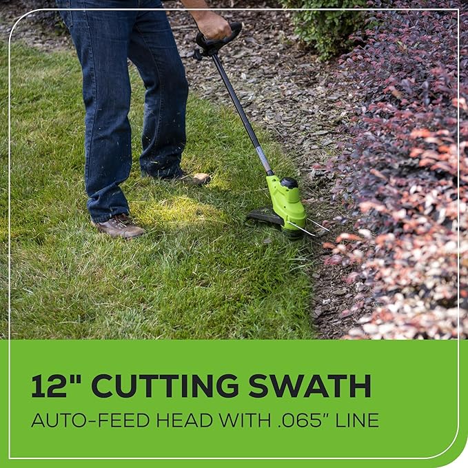 Greenworks 48V (2x24V) All-in-One Cordless Combo - 20" Push Lawn Mower, 12" Trimmer, 320 CFM Blower & 500 Lumen Lantern