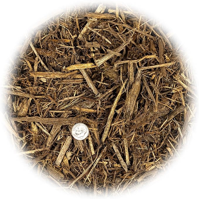 Premium Natural Mulch Cover by Gardenera - Beautify Your Garden and Promote Sustainable Landscaping - 5 QUARTS