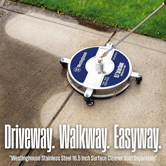 Westinghouse WPX3400 Gas Pressure Washer, 3400 PSI and 2.6 Max GPM, Onboard Soap Tank, Spray Gun and Wand, 5 Nozzle Set, for Cars/Fences/Driveways/Homes/Patios/Furniture