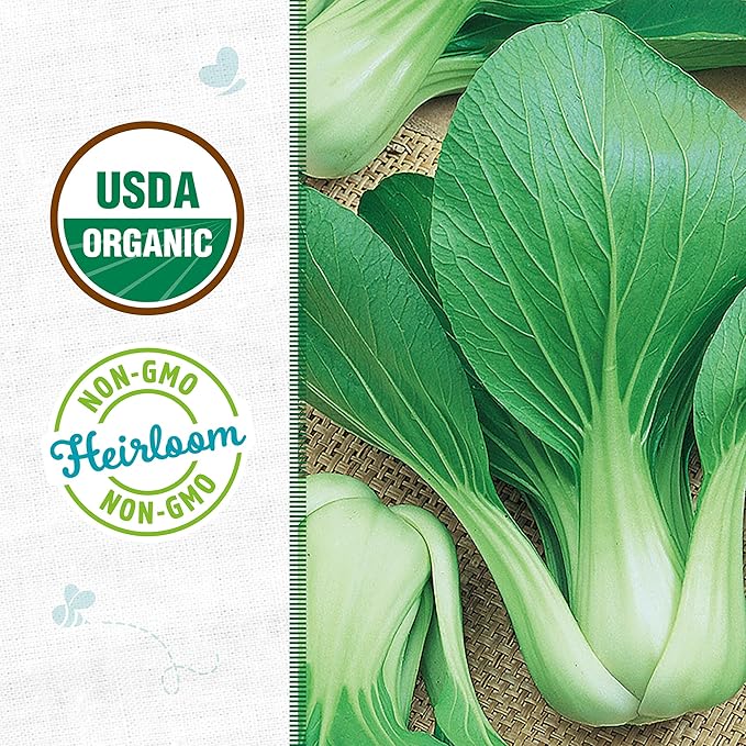 Back to The Roots 100% Organic Heirloom Seeds - Bok Choy Value Pack (1g Total)