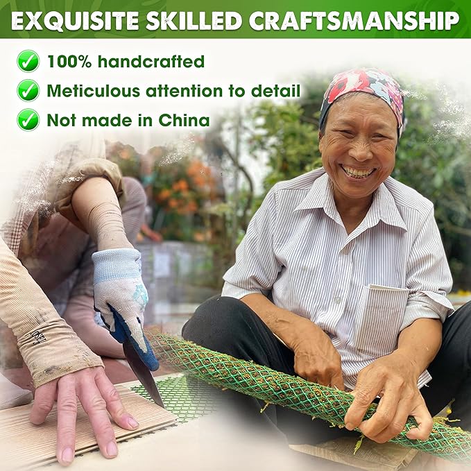 DUSPRO 2 Pack 25ββ Mesh Moss Pole for Climbing Plants, Natural Moss Pole Monstera Plant Support, Real Moss Poles for Plants Indoor, Moss Stick for House Plants, Moss Stakes for Climbing Plants