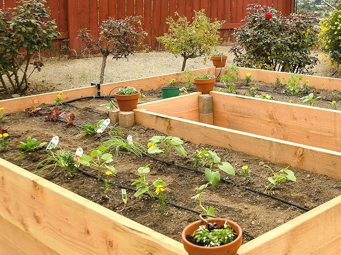 1/4" Irrigation Dripline Tubing (100 Ft Roll) - 6" Emitter Spacing - 1/4" Drip Irrigation Fittings Included