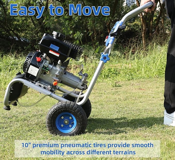 Gas Pressure Washer 3500PSI, 209CC 2.3GPM Gas Power Washers with 25FT Hose, 4 Quick-Connect Nozzles, Soap Tank, Axial Pump, Commercial High Pressure Washers Gas Powered for Car Driveway Wall