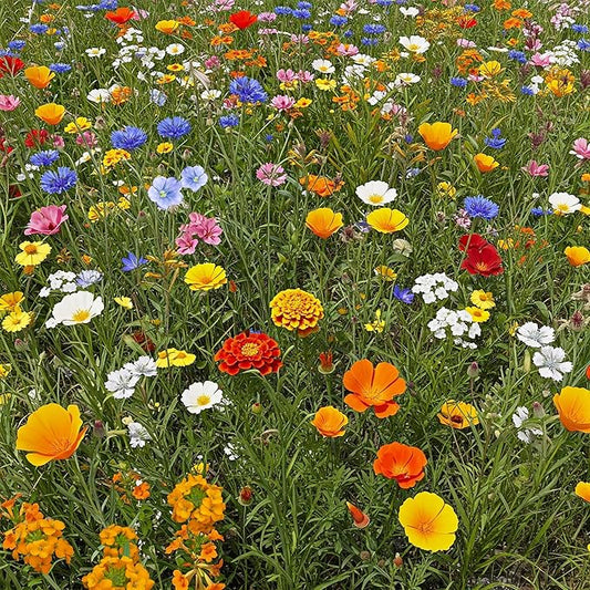 Ferry-Morse Dwarf Rainbow Colors Mix Bulk Wildflower Seeds, 1lb