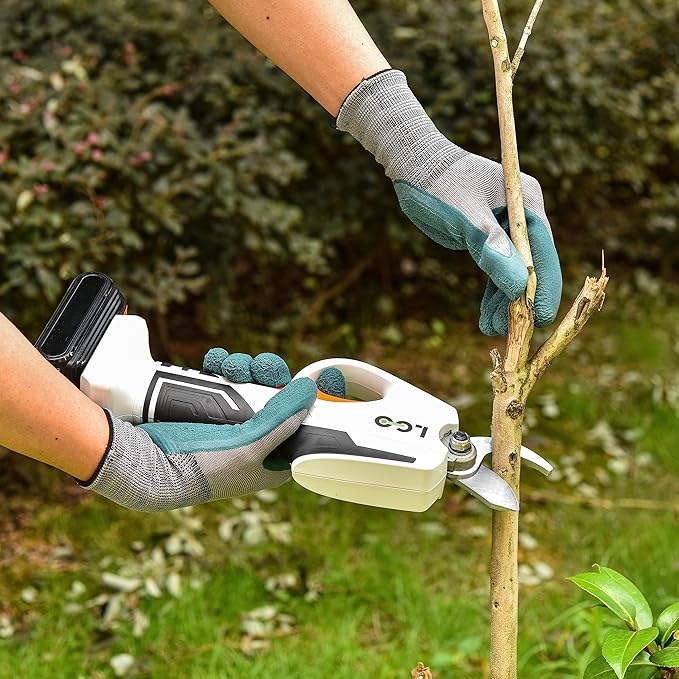 LIGO 20V Cordless Pruning Shear, Professional Electric Garden Cutter 2.0Ah Battery Powered, Max 25mm (0.98 inch) Cutting Diameter Rechargeable Tree Branch Pruner with Replaced Blade